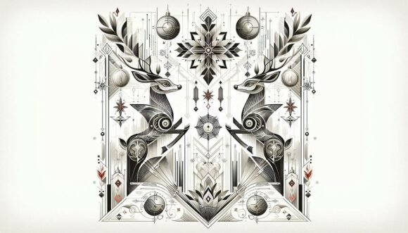 Art Deco Christmas Illustrations Review