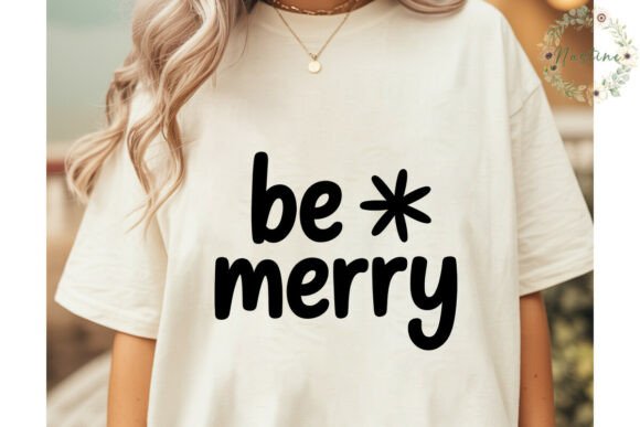 Be Merry Christmas Text PNG Clipart & Illustrations