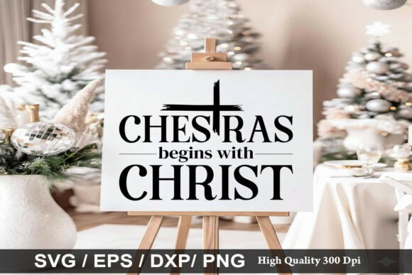 Christmas Begins with Christ SVG Illustrations