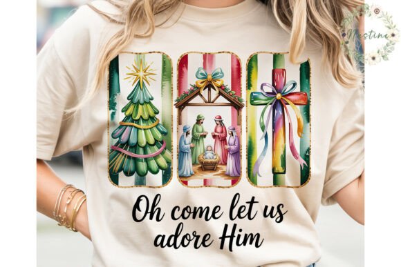 Christmas Nativity Panels PNG Clipart Illustrations