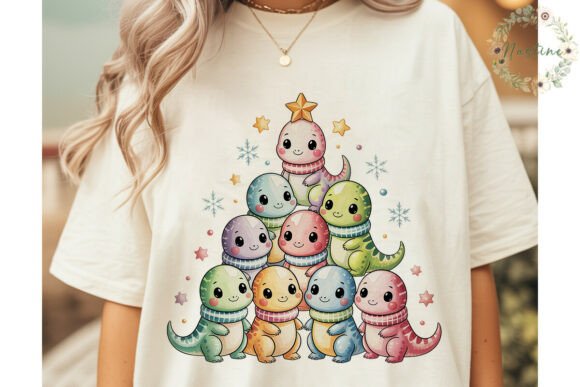 Cute Dinosaur Christmas Tree PNG Clipart Review