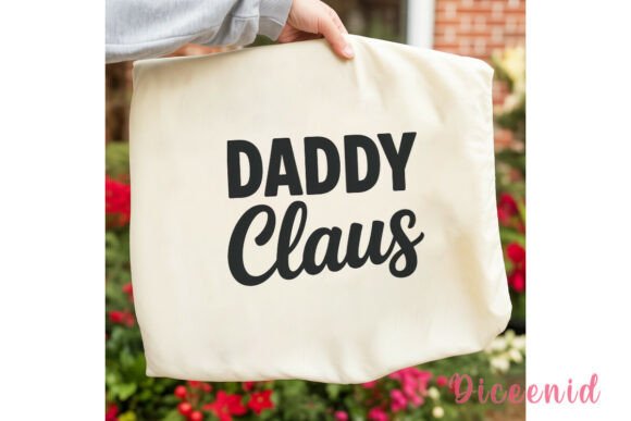 Daddy Claus Christmas Sublimation Design Illustrations