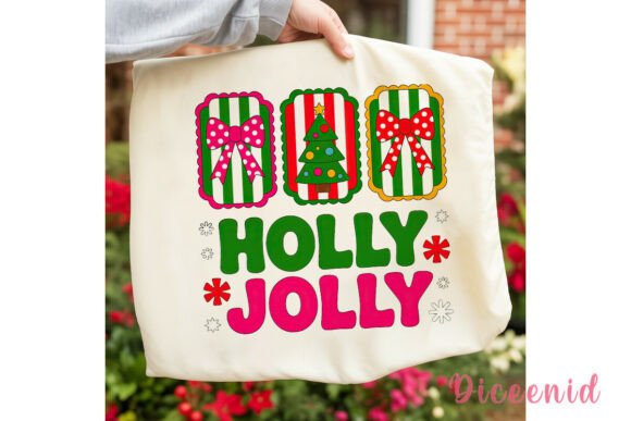 Holly Jolly Christmas Bows PNG Clipart for Illustrations