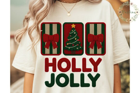Holly Jolly Knitted Christmas PNG Review
