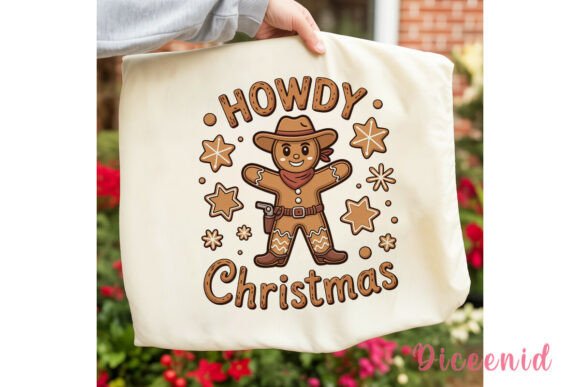 Howdy Christmas Gingerbread PNG Clipart & Illustrations