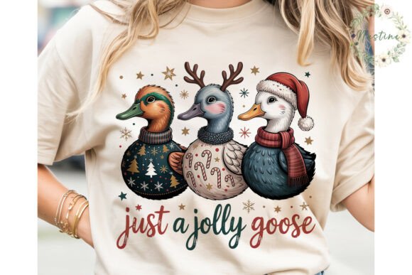 Jolly Christmas Duck: Festive Illustrations