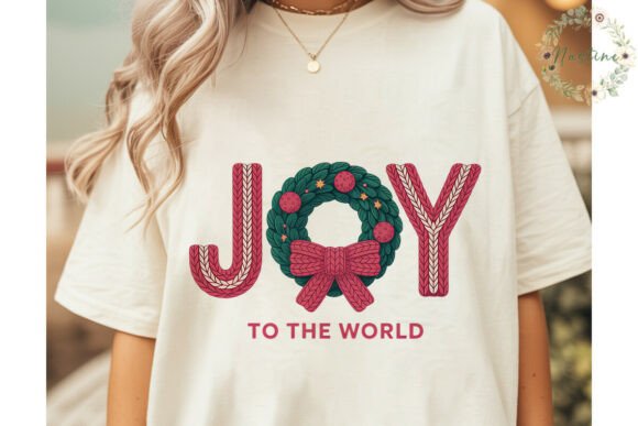 Knit JOY Christmas Sublimation Design & Illustrations