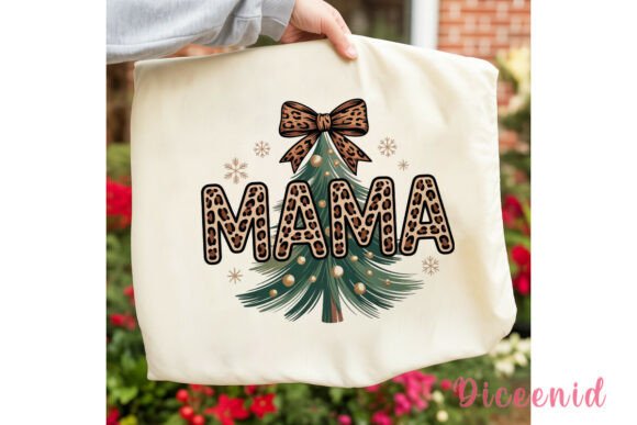 Leopard Mama Christmas Tree PNG Clipart & Illustrations
