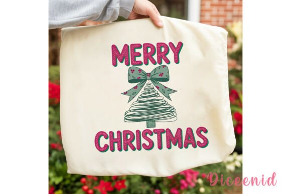 Merry Christmas Abstract Tree PNG & Illustrations