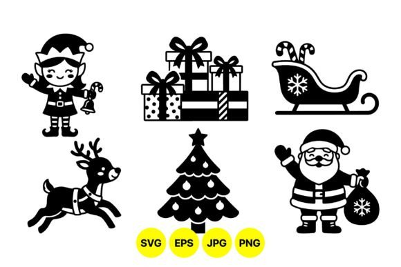 Review: Christmas Holiday SVG Icons Set Illustrations