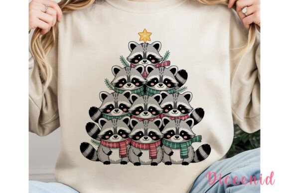Review: Christmas Raccoon Tree PNG Clipart for Illustrations