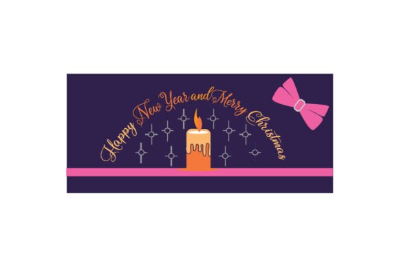 Reviewing Happy New Year and Christmas Vector Invi Illustrations