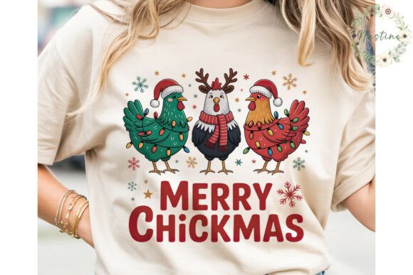 Reviewing Merry Chickmas Christmas PNG Clipart for Stitching