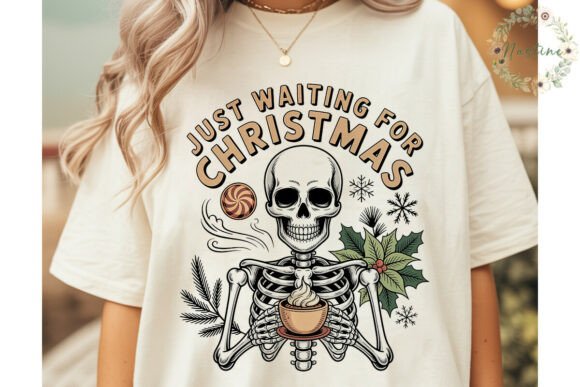 Skeleton Christmas Coffee PNG Clipart & Illustrations