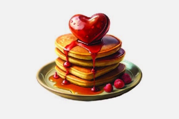 The Love and Cake Christmas PNG Illustrations